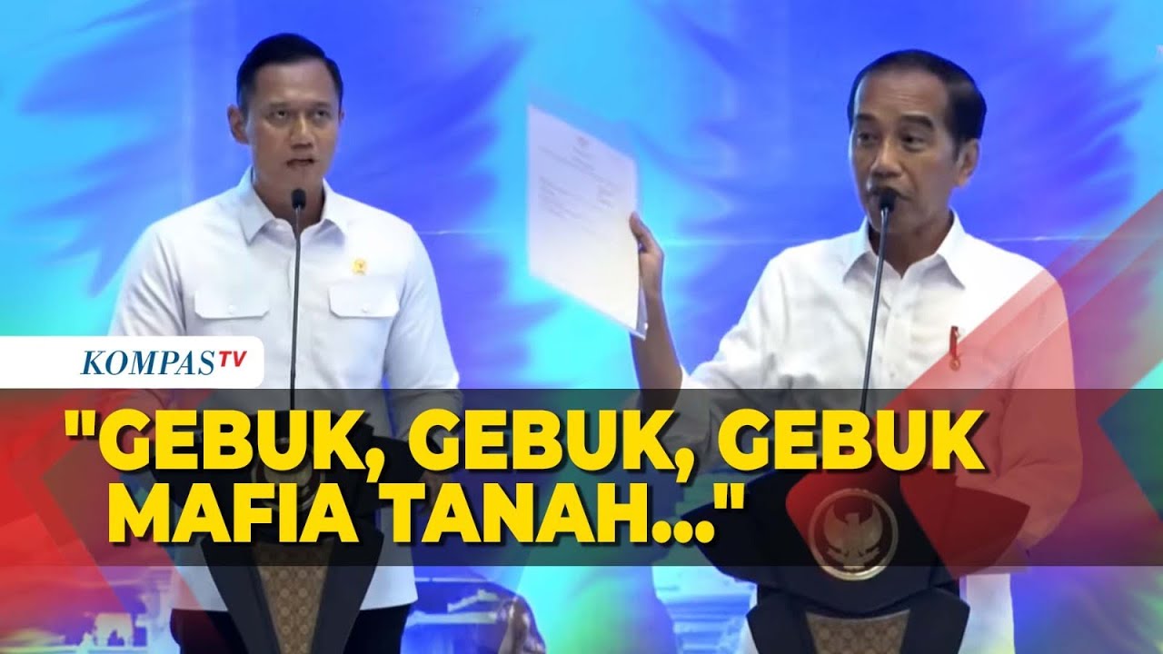 Sambil Puji AHY, Jokowi Titip Pesan ke Prabowo Mafia Tanah